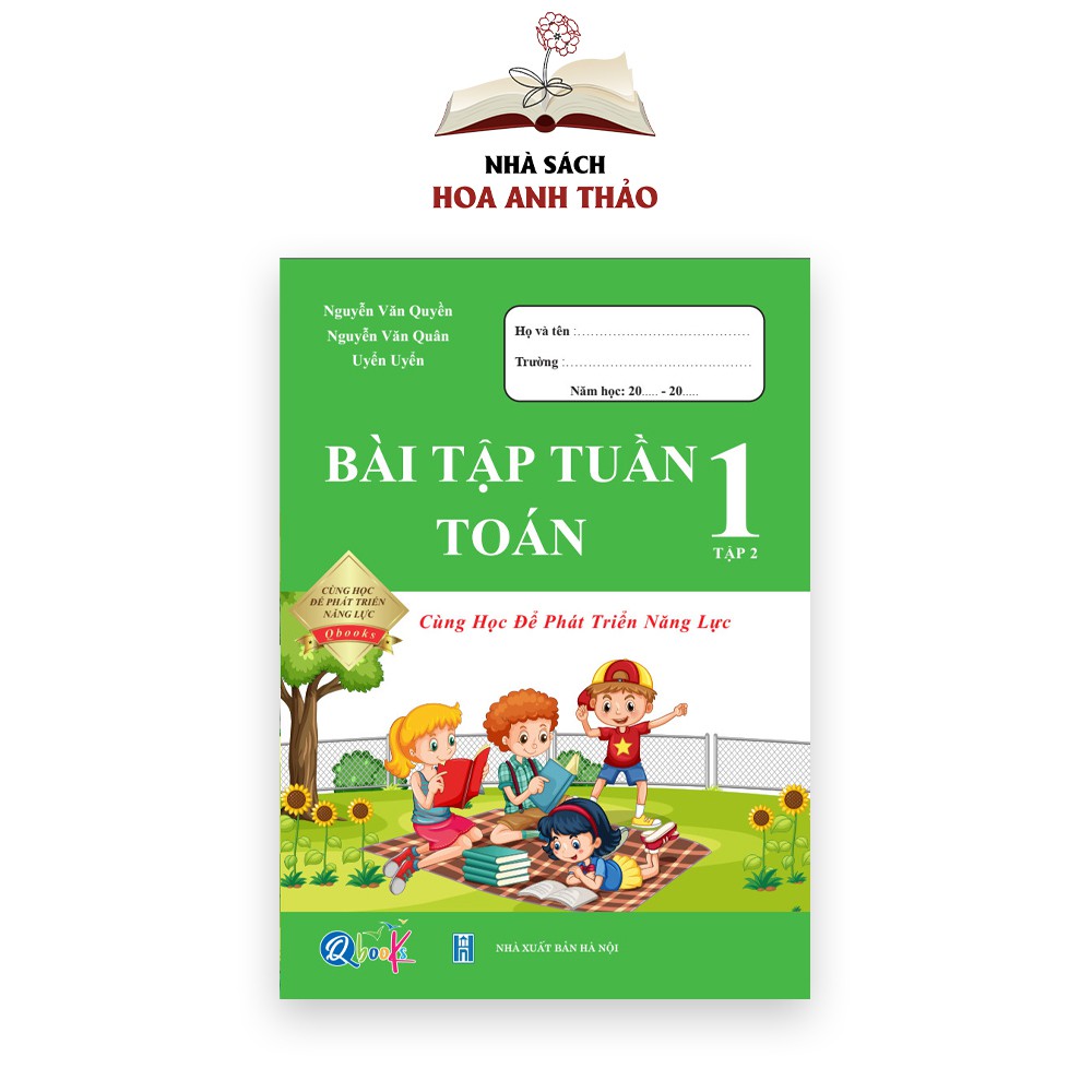 Sách - Bài tập tuần toán và tiếng việt lớp 1 học kỳ 2 Cùng phát triển năng lực
