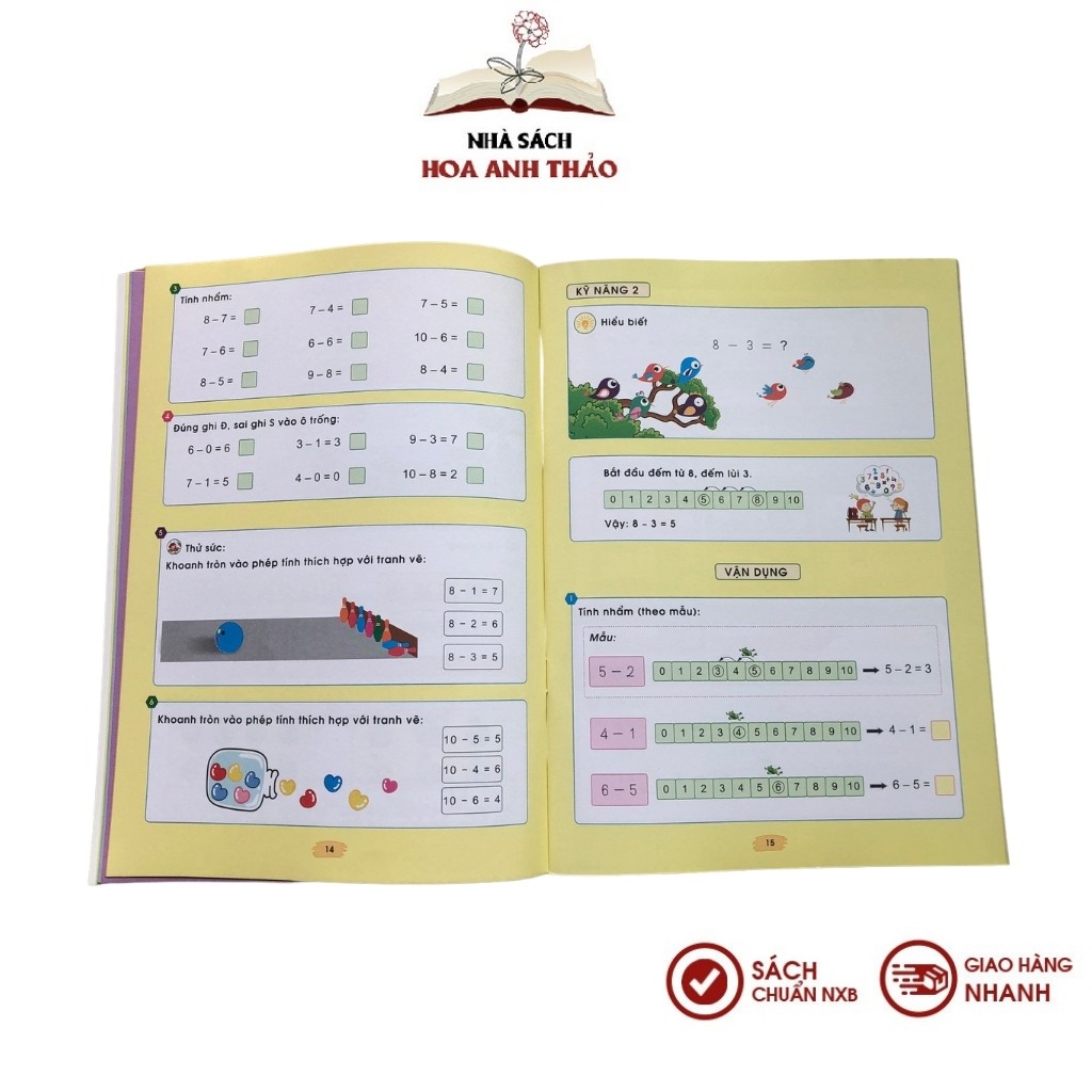 Sách Rèn kỹ năng tính nhanh, tính nhẩm 1 Bí quyết học giỏi toán cho trẻ 5 đến 7 tuổi