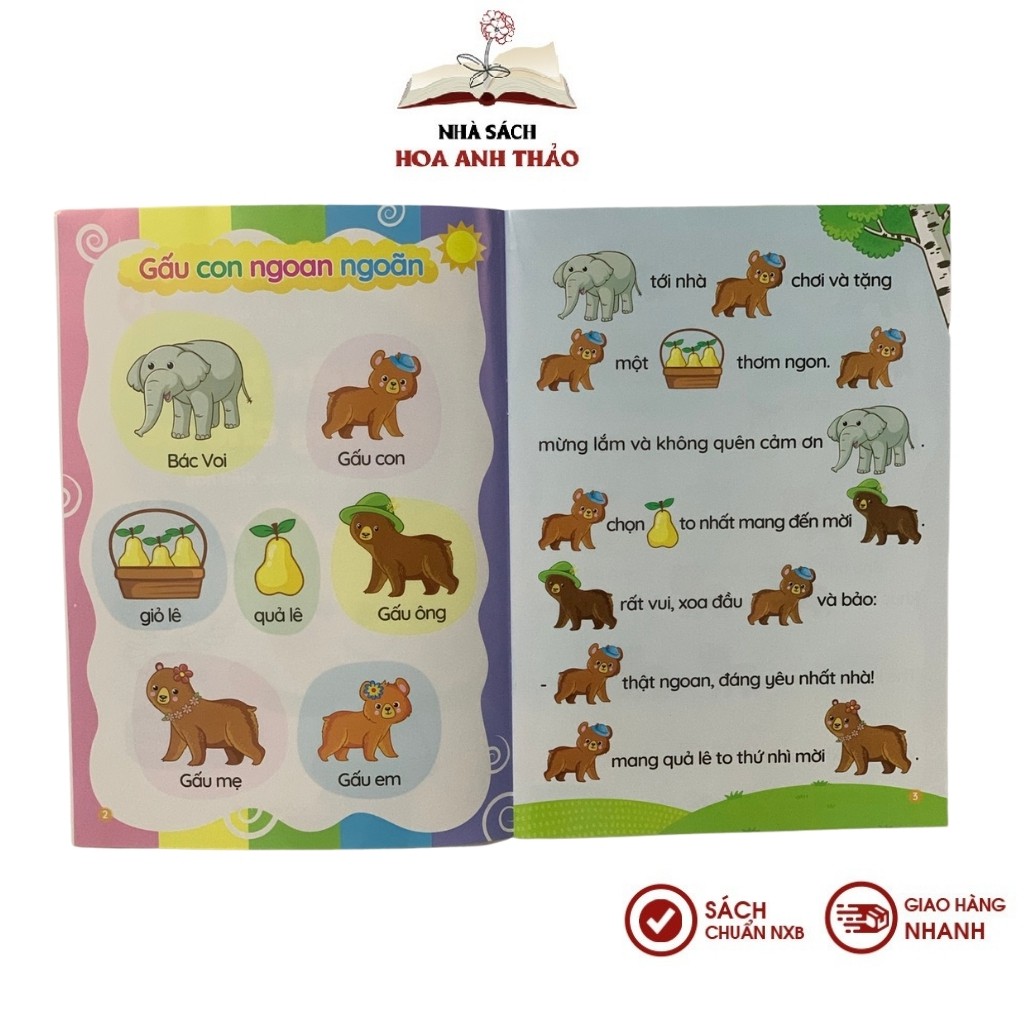 Sách - Truyện Tranh Tư Duy Cho Bé dành cho các bé tập nói,  nghe đọc kể truyện