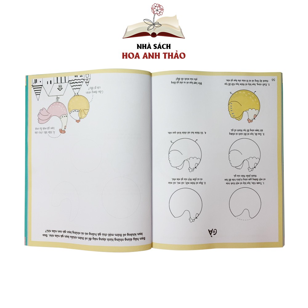 Sách Vẽ theo phong cách kawaii với 5 bước đơn giản dành cho trẻ từ 3 tuổi trở lên