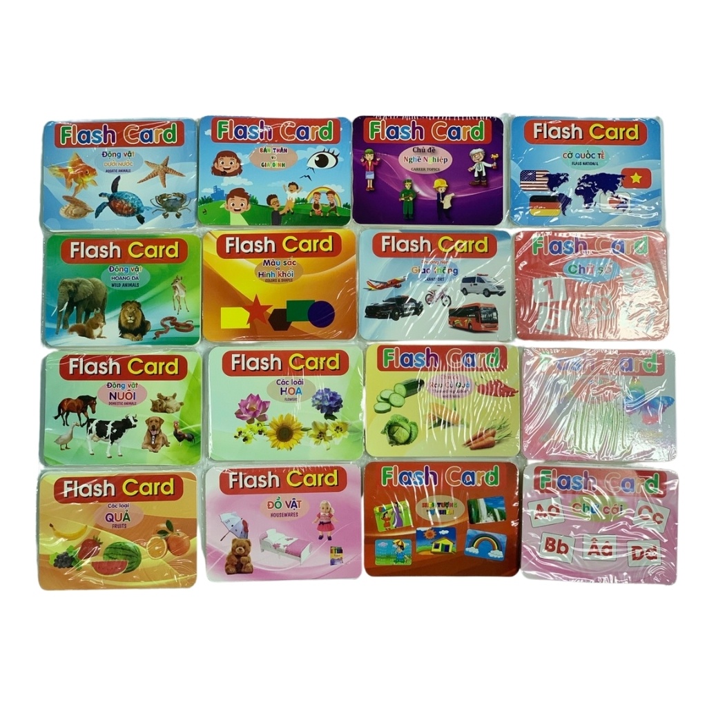 Bộ Thẻ Học Thông Minh 19 Chủ Đề Loại To