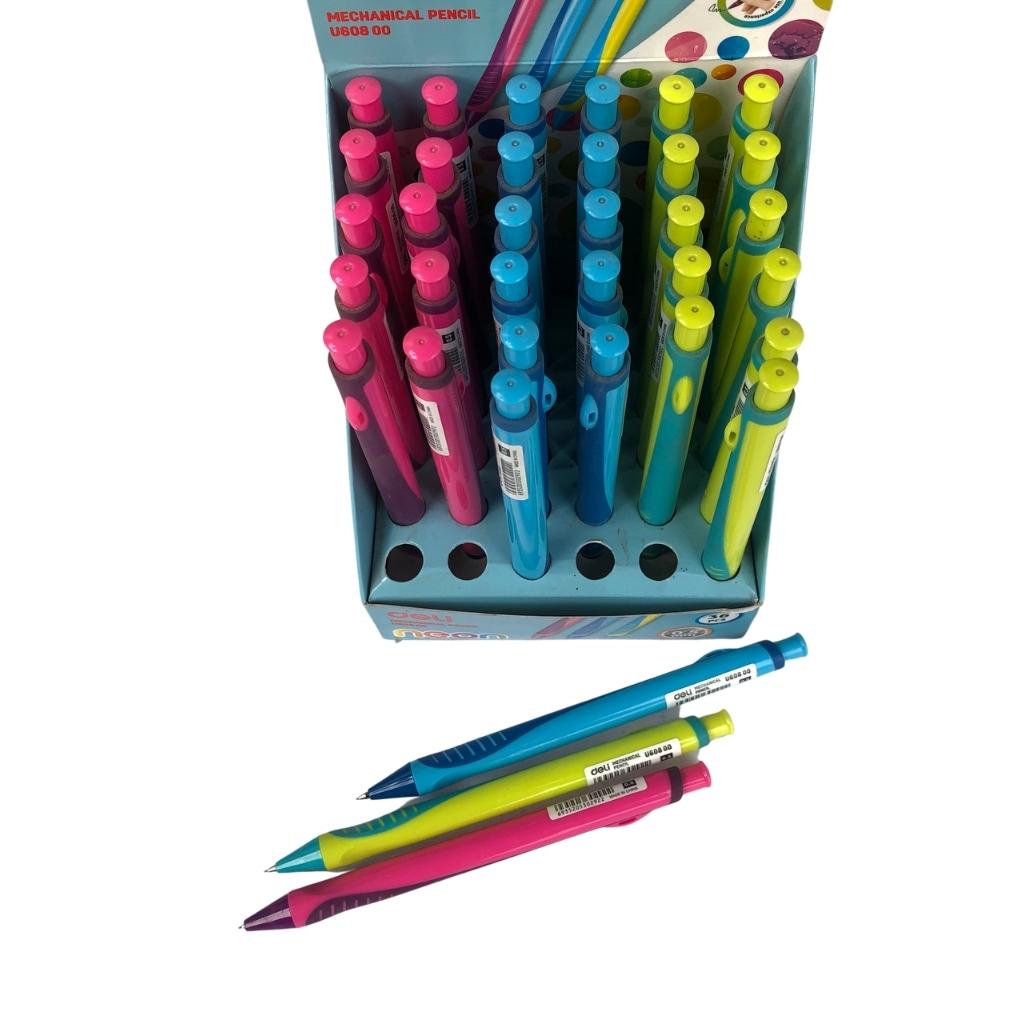 Bút Chì Kim Bấm 0.5mm DELI Định Vị Tay Cầm | U60800