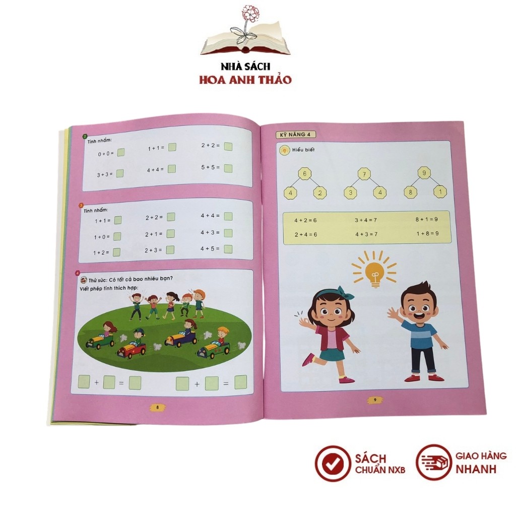 Sách Rèn kỹ năng tính nhanh, tính nhẩm 1 Bí quyết học giỏi toán cho trẻ 5 đến 7 tuổi