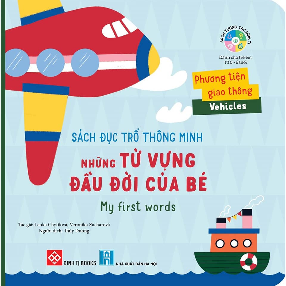 Combo 4 quyển  Đục trổ thông minh Những từ vựng đầu đời của bé song ngữ Việt Anh cho bé dưới 6 tuổi