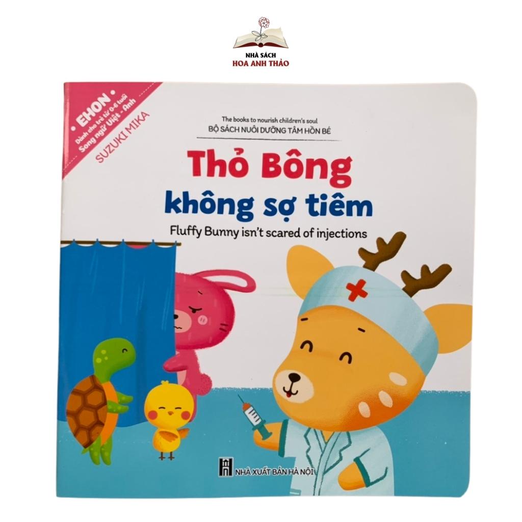 Sách - Bộ Ehon Kĩ Năng Sống Thỏ Bông Song Ngữ Việt Anh Có File Quét Mã QR