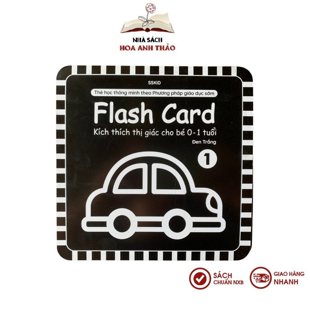 Thẻ Flash card Việt Hà kích thích thị giác cho bé từ 0-1 tuổi theo phương pháp giáo dục sớm