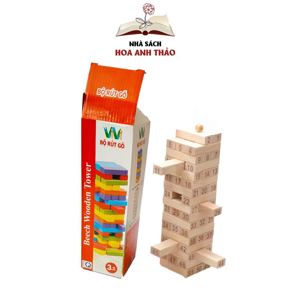 Đồ chơi rút gỗ Vivitoys xếp hình trí tuệ cho bé