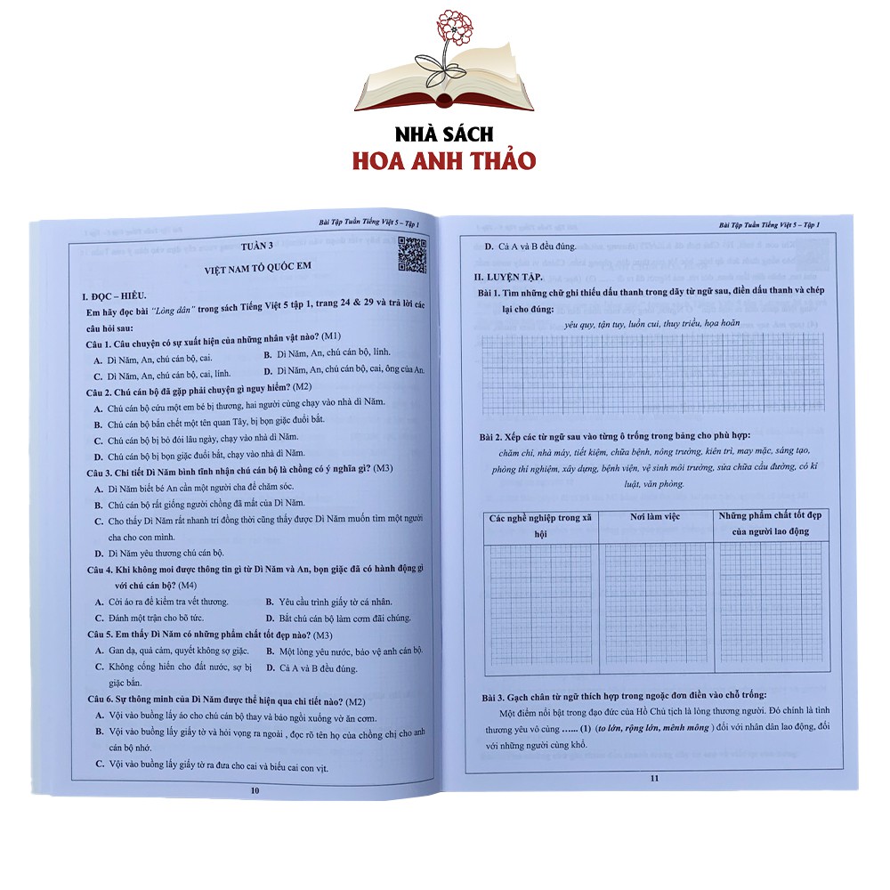 Sách - Bài tập tuần và đề kiểm tra Toán và Tiếng Việt lớp 5 học kỳ 1