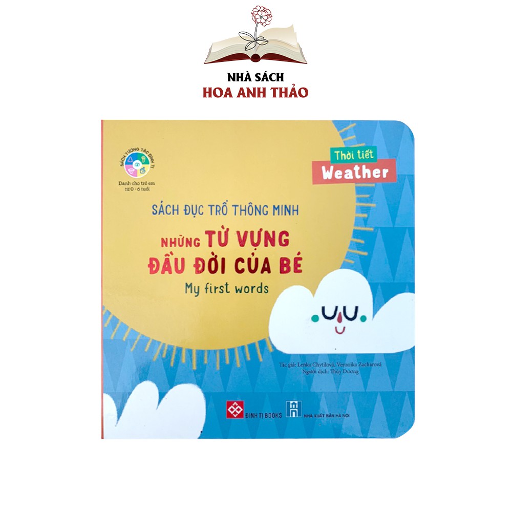 Sách - Đục trổ thông minh Những từ vựng đầu đời của bé song ngữ Việt Anh cho bé dưới 6 tuổi