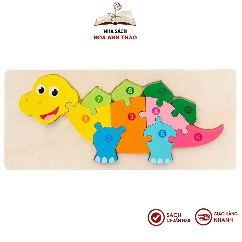 Đồ chơi tranh ghép nối 10 số - ghép tương ứng số 1-10 cho bé