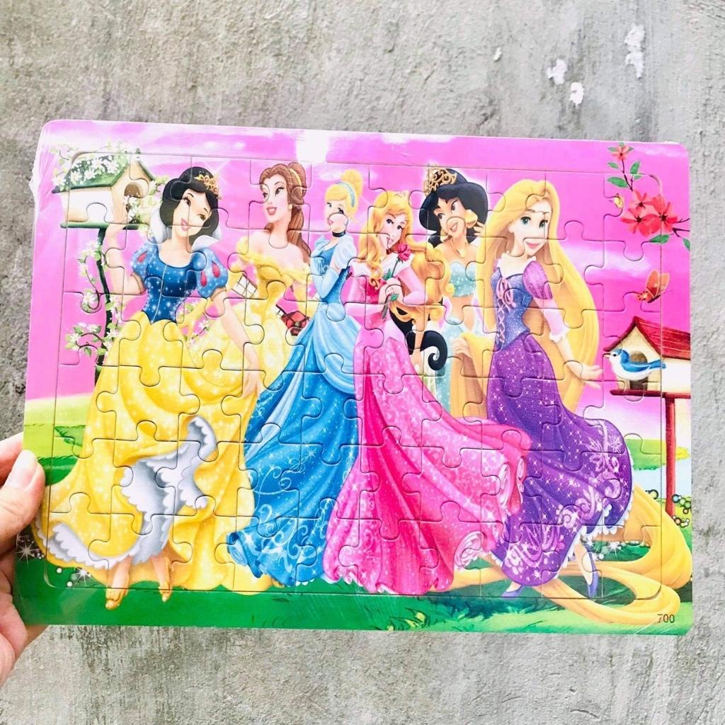 Tranh ghép hình bằng gỗ cho bé 60 mảnh - Đồ chơi ghép gỗ PUZZLE - Bộ xếp gỗ