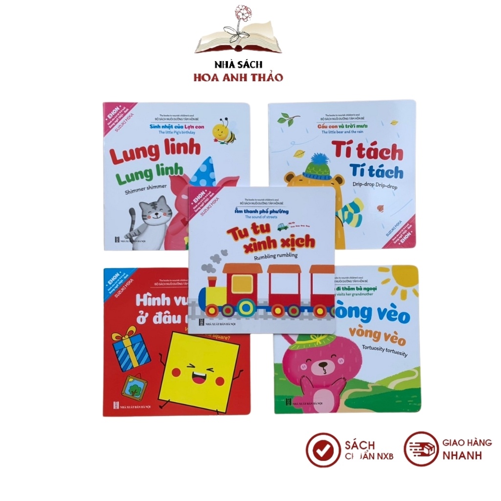 Sách Ehon Song ngữ Việt Anh Cho Bé từ 0 đến 6 tuổi có File nghe quét mã QR