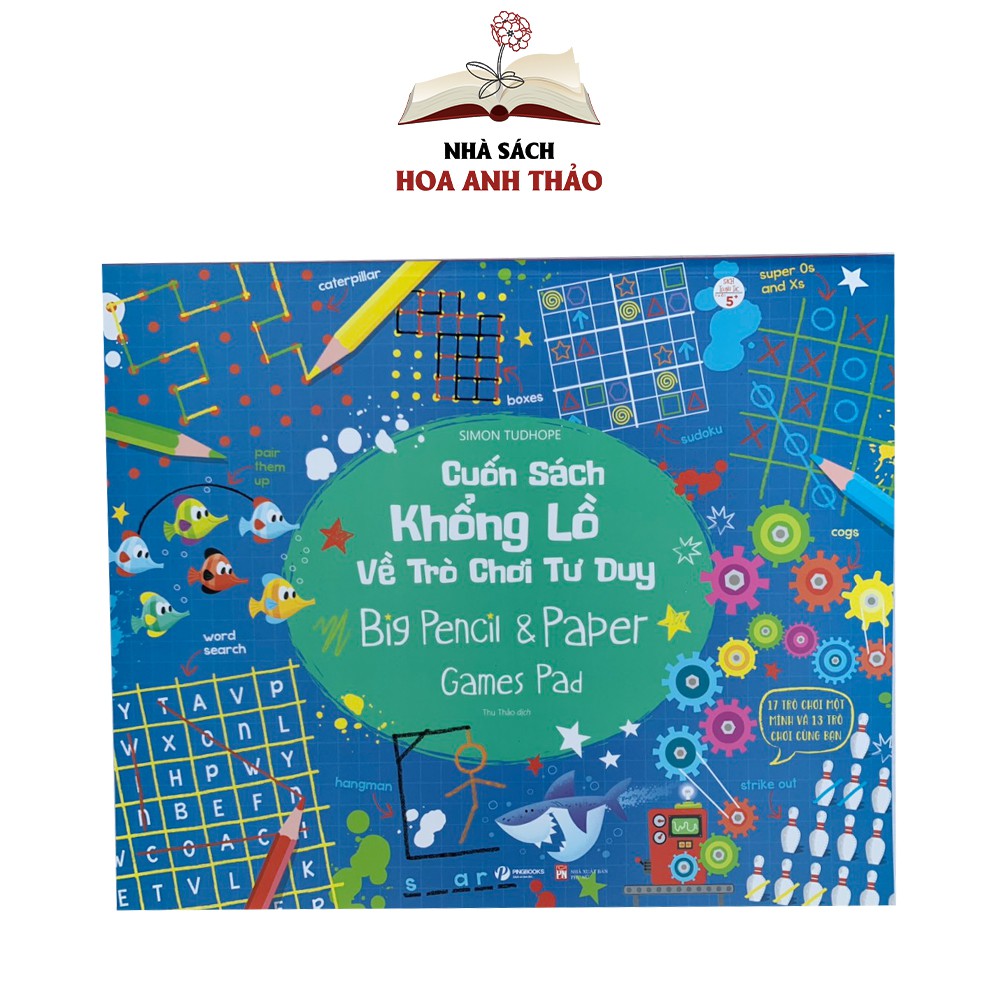 Sách - Cuốn sách khổng lồ về trò chơi tư duy nhiều chủ đề (Bộ 4 quyển) Pingbooks