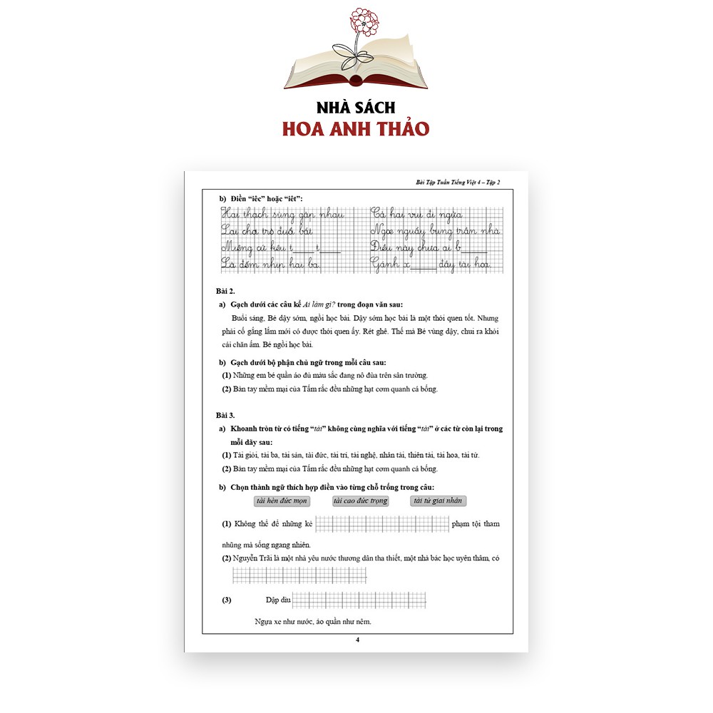 Sách - Bài tập tuần Toán và Tiếng Việt lớp 4 học kỳ 2