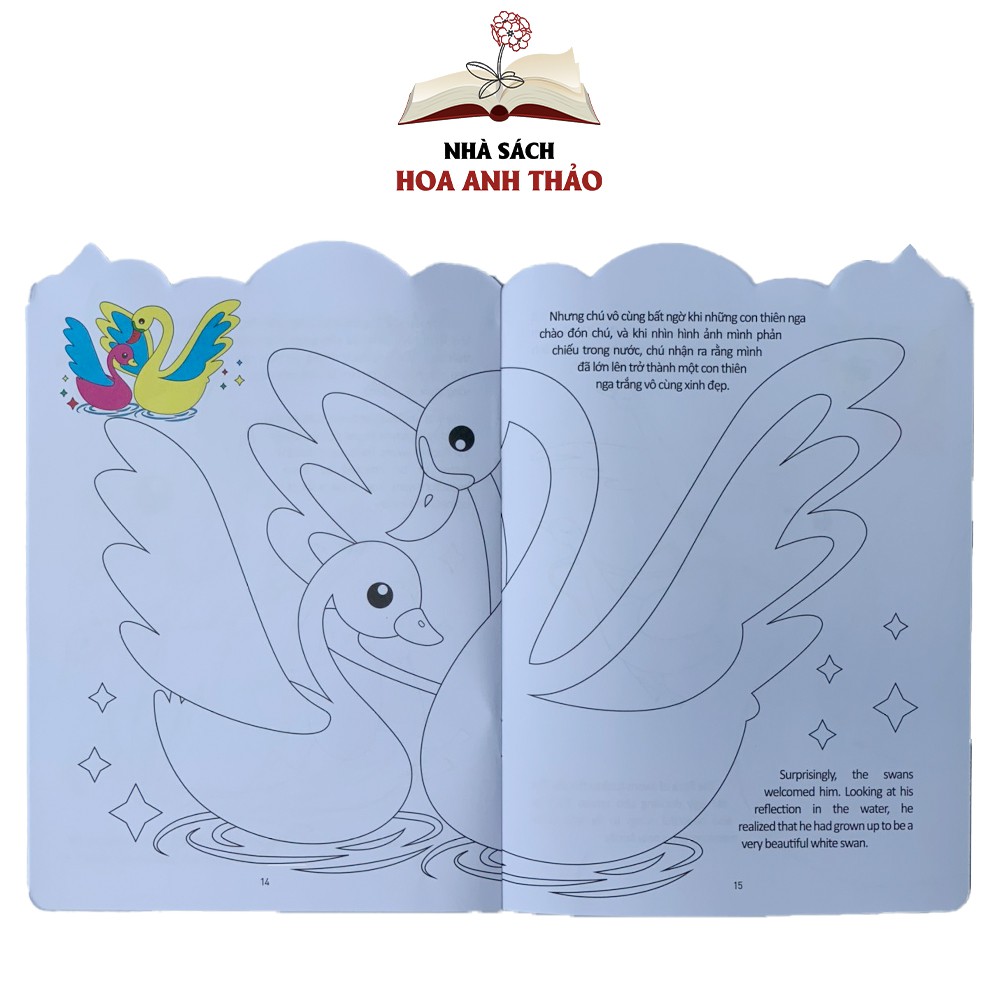 Sách - Bé tô màu và đọc truyện song ngữ Việt Anh