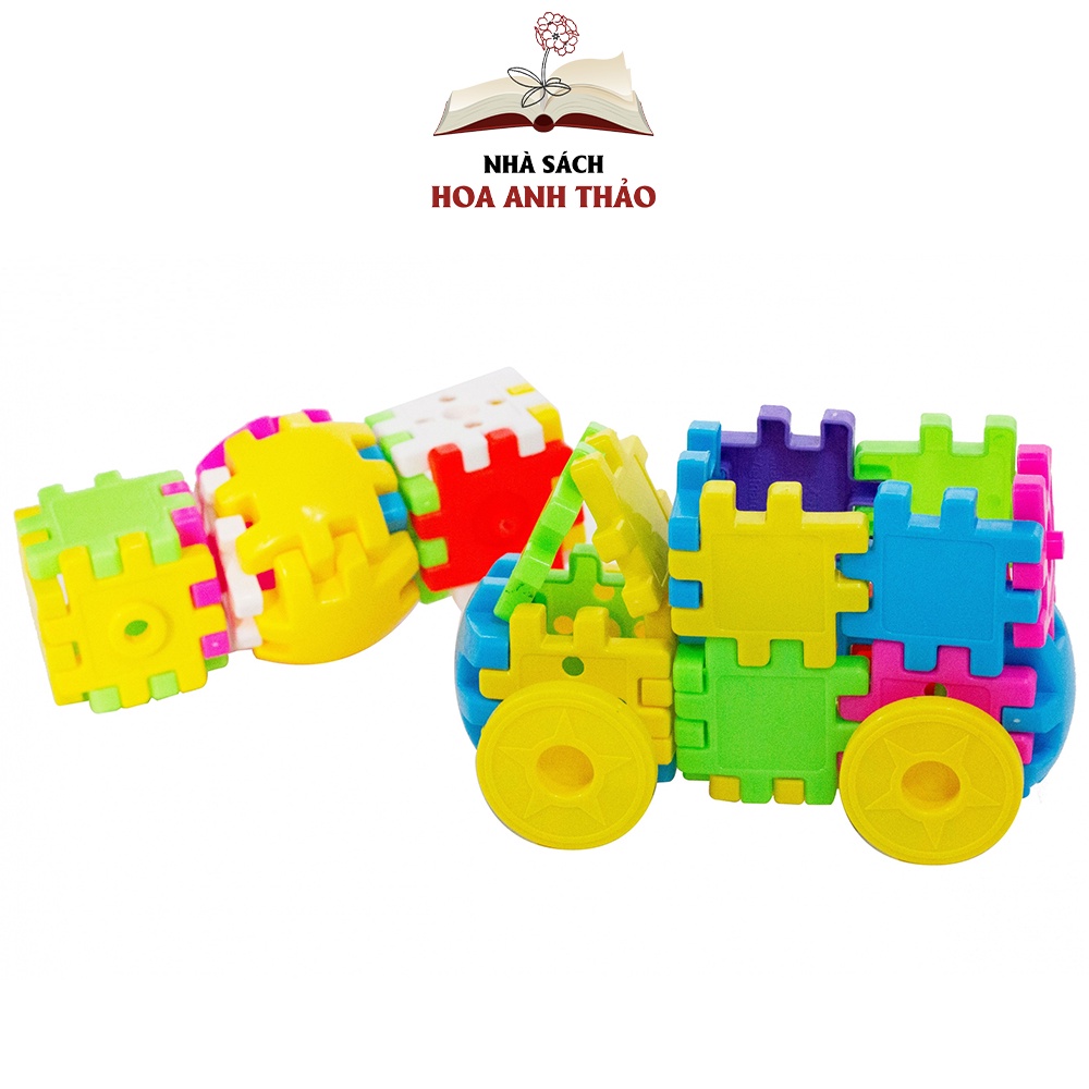 Đồ chơi Antona lắp ghép xếp hình tuổi thơ 45 chi tiết ( hộp nhựa )