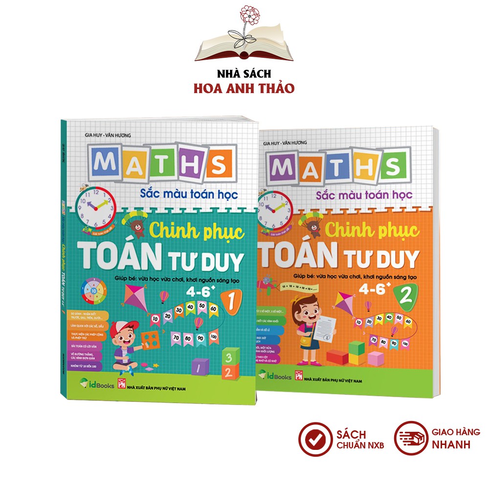 Sách Combo Sắc màu toán học chinh phục toán tư duy bộ 2 quyển