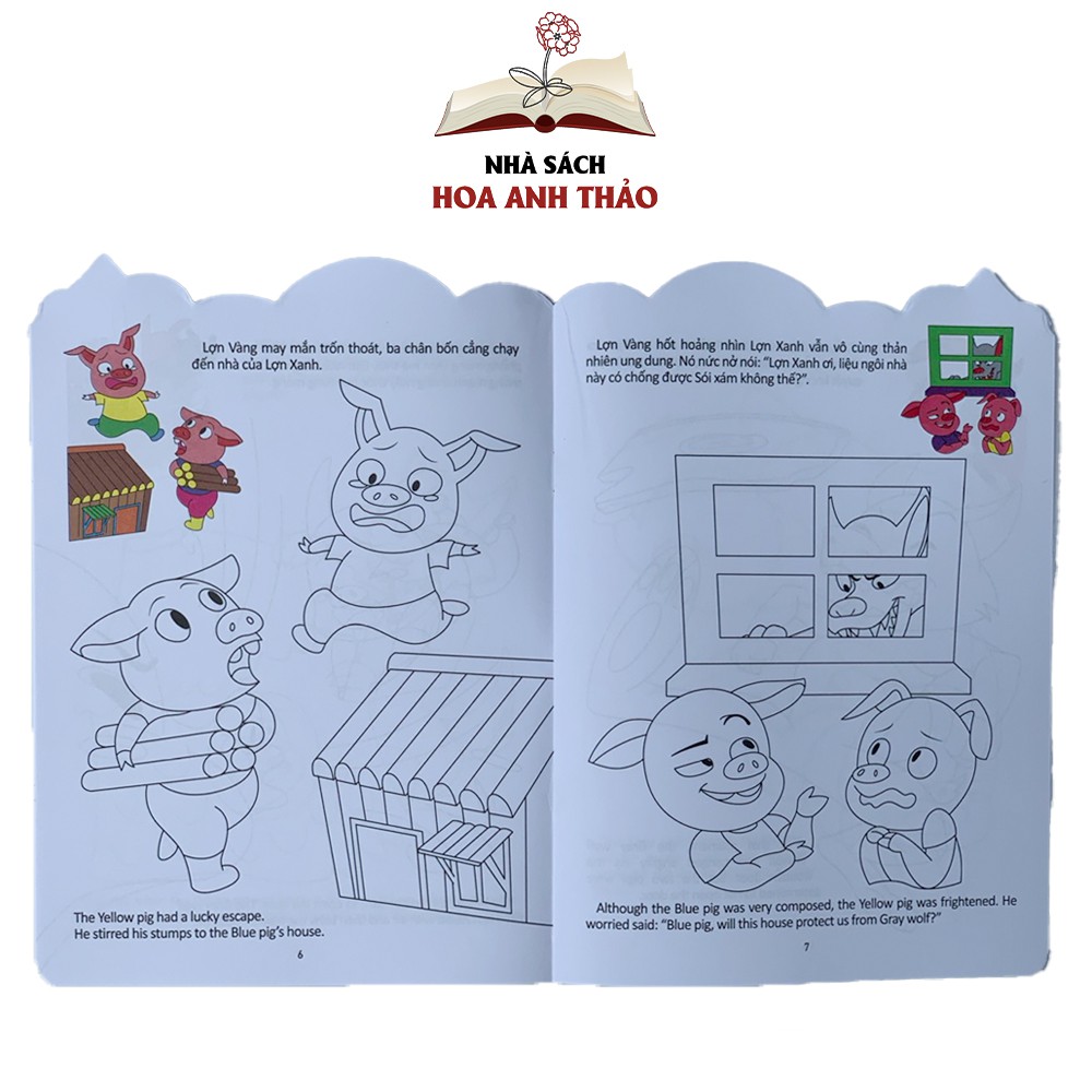 Sách - Bé tô màu và đọc truyện song ngữ Việt Anh