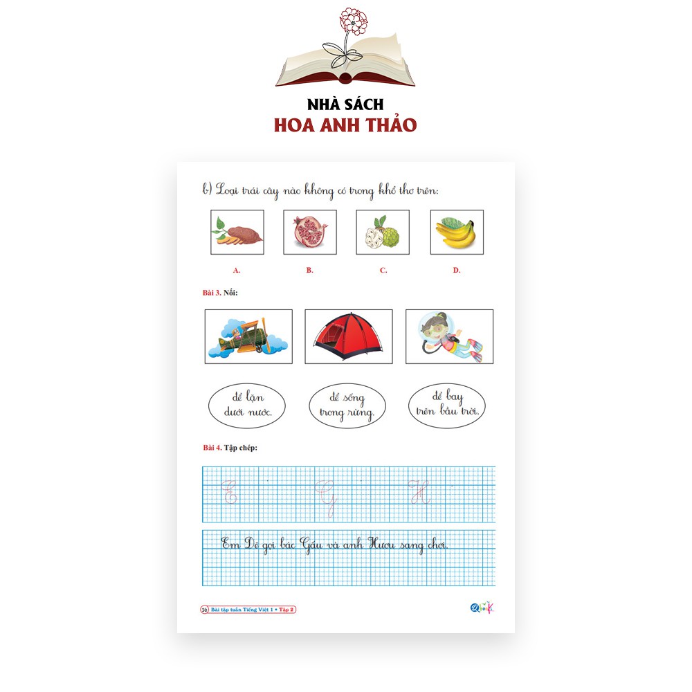 Sách - Bài tập tuần toán và tiếng việt lớp 1 học kỳ 2 Cánh diều