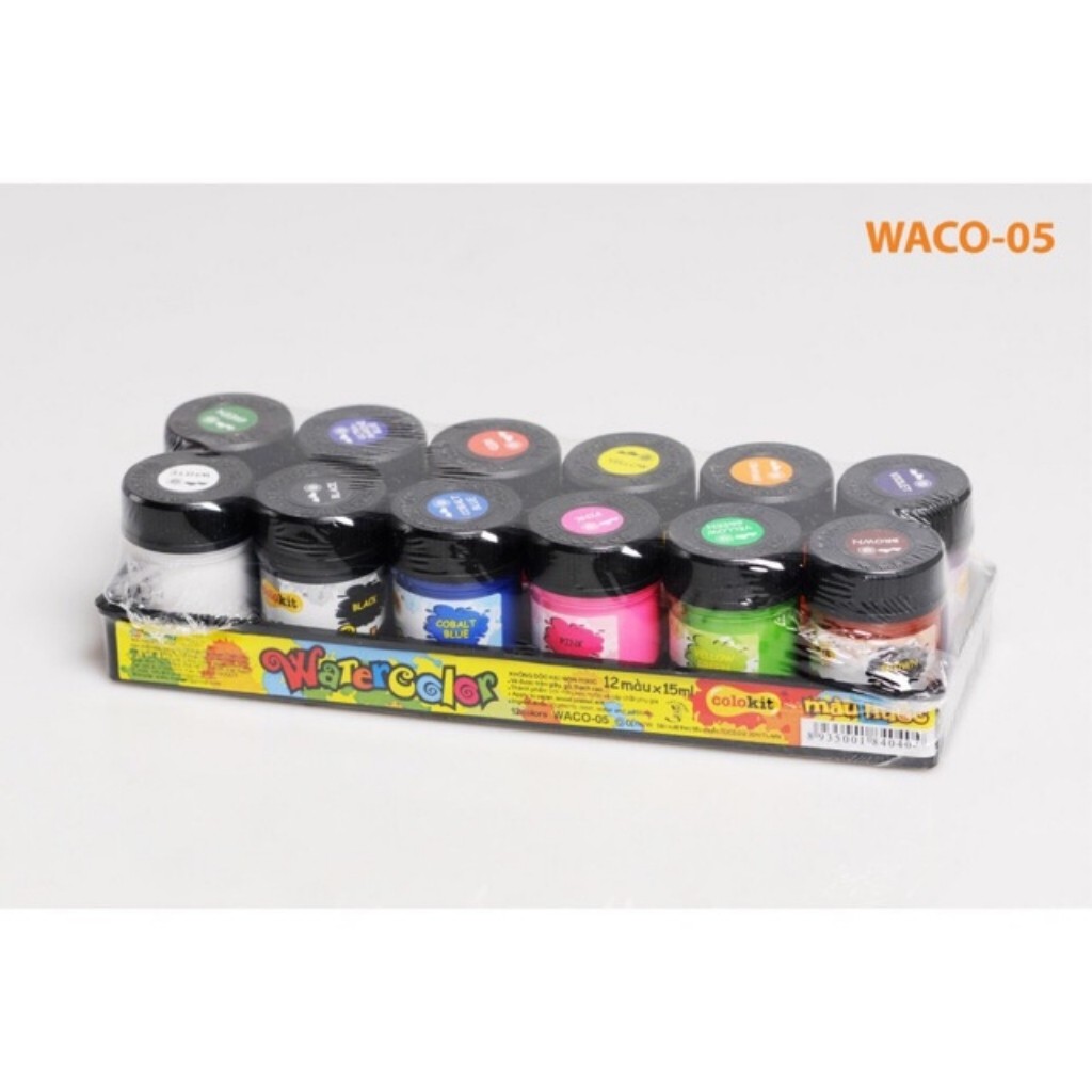 Màu Nước Thiên Long Waco-05 12 Màu