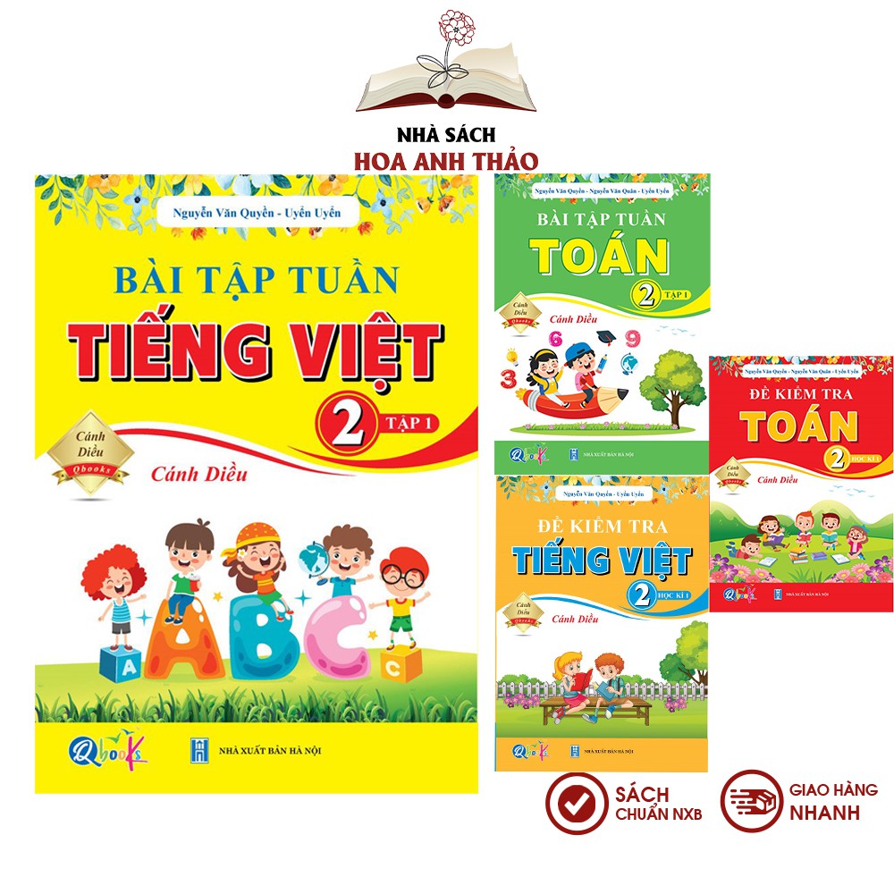 Sách - Bài tập tuần và Đề kiểm tra toán và tiếng việt lớp 2 học kỳ 1 Cánh diều