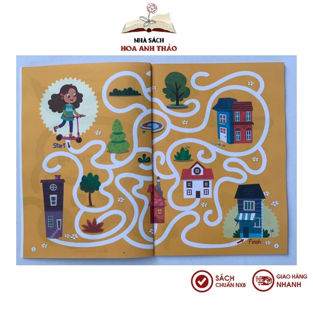 Trò Chơi Mê Cung Và Trò Chơi Tìm Kiếm - Phát triển tư duy cho bé từ 2-6 tuổi (Lẻ tùy chọn)