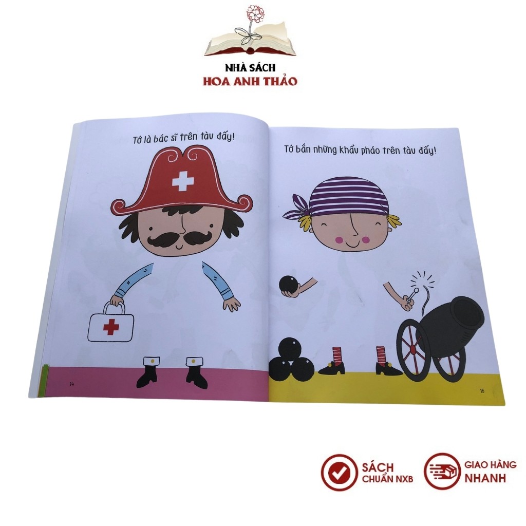 Sách - 50 Cách vẽ trang phục cho bé 3-9 tuổi - bộ 04 cuốn
