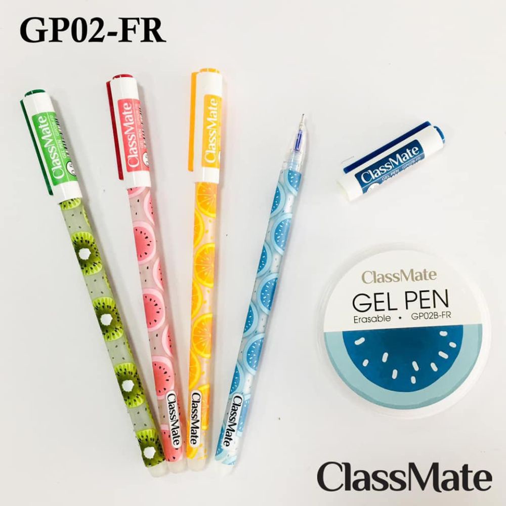 Bút Gel Xoá Được GP01 B-DI Dinosaur Classmate Ngòi 0.5mm - xanh,đen,tím