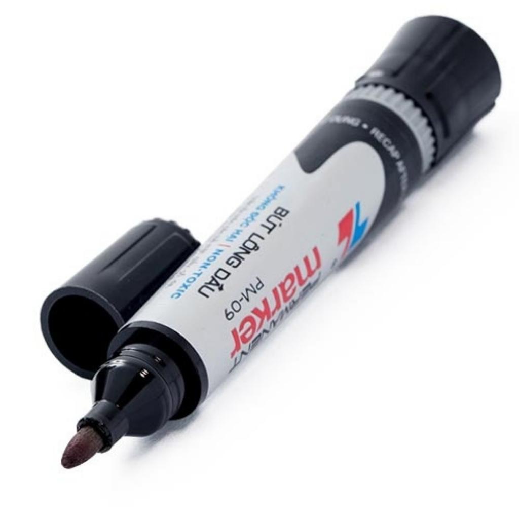 Bút Lông Dầu Thiên Long 2 Đầu To PM-09 Không Xóa Được