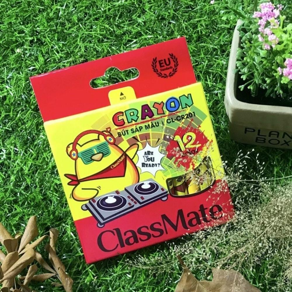 Bút Sáp Màu Siêu Sạch CLASSMATE 12-18-24 Chiếc , Bám Giấy Tốt Cho Bé Tập Tô