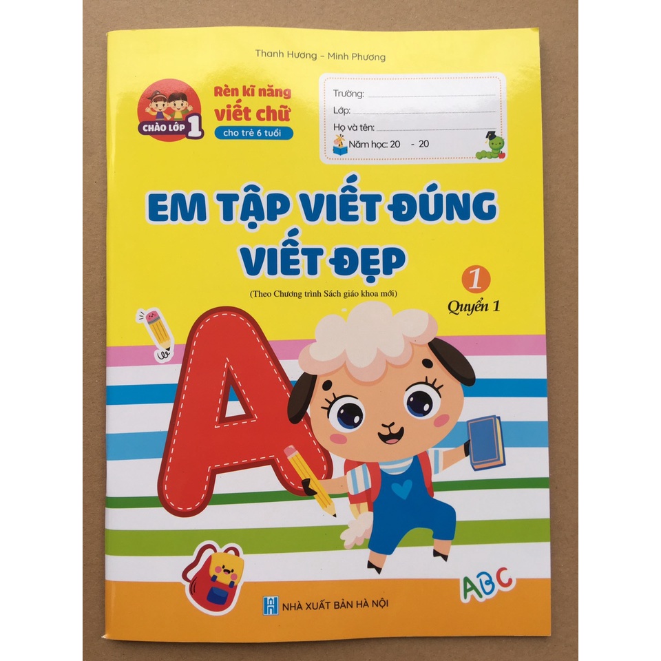 Sách - Em tập viết đúng, viết đẹp