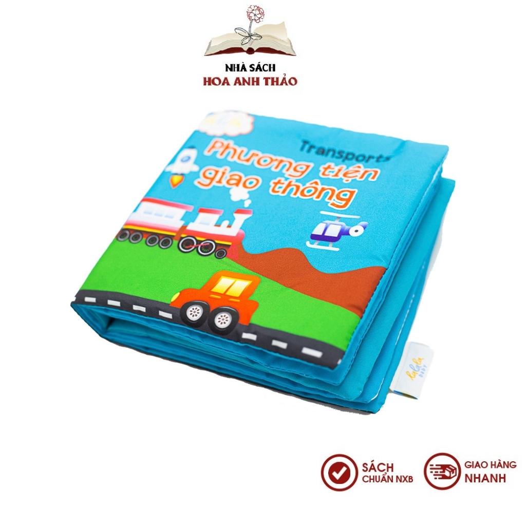 Sách vải Lalala baby, kích thích đa giác quan: My very first book, kích thước 15x15cm 12 trang