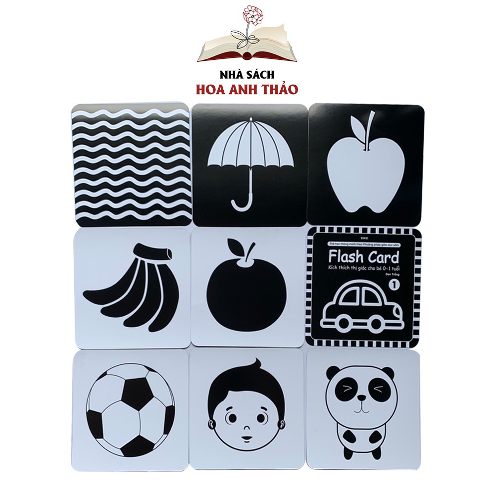 Thẻ Flash card Việt Hà kích thích thị giác cho bé từ 0-1 tuổi theo phương pháp giáo dục sớm