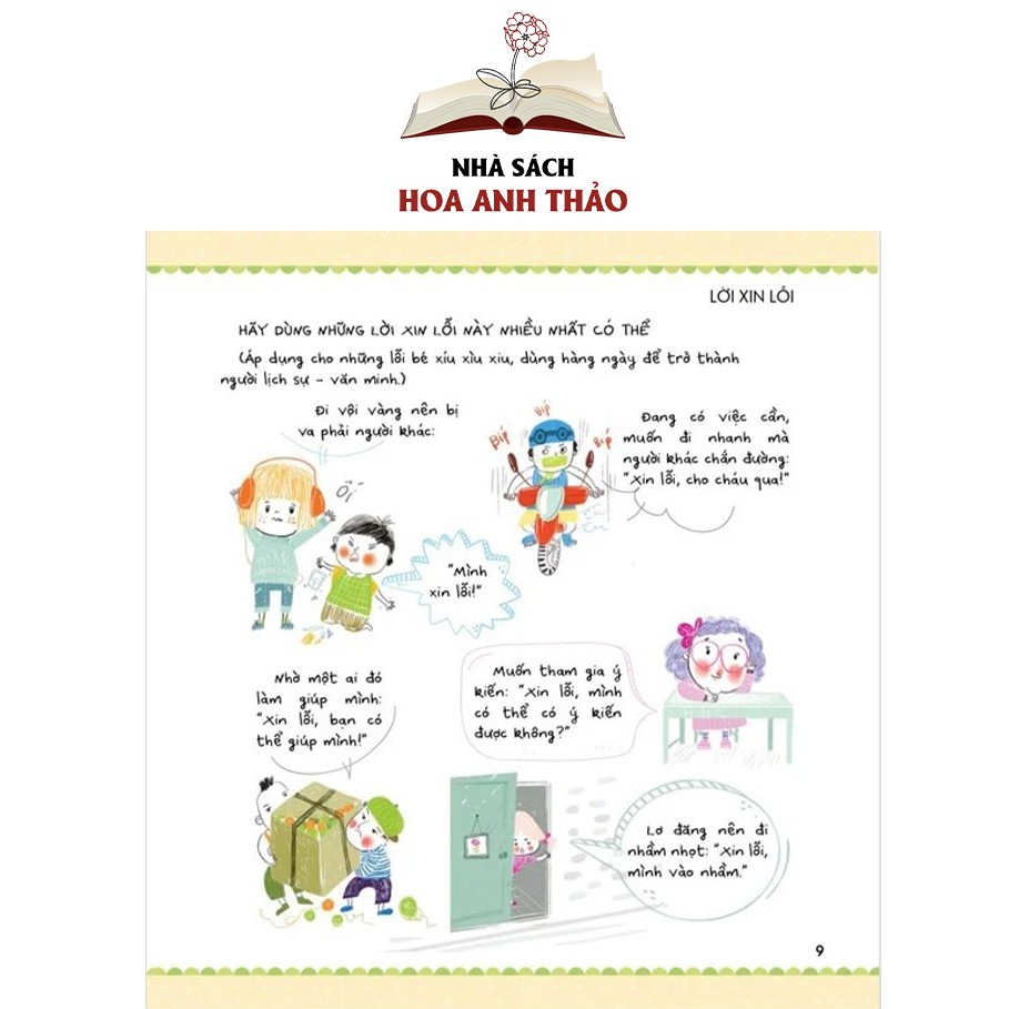 Sách - Kỹ năng sống dành cho học sinh: Học nói lời cảm ơn và xin lỗi