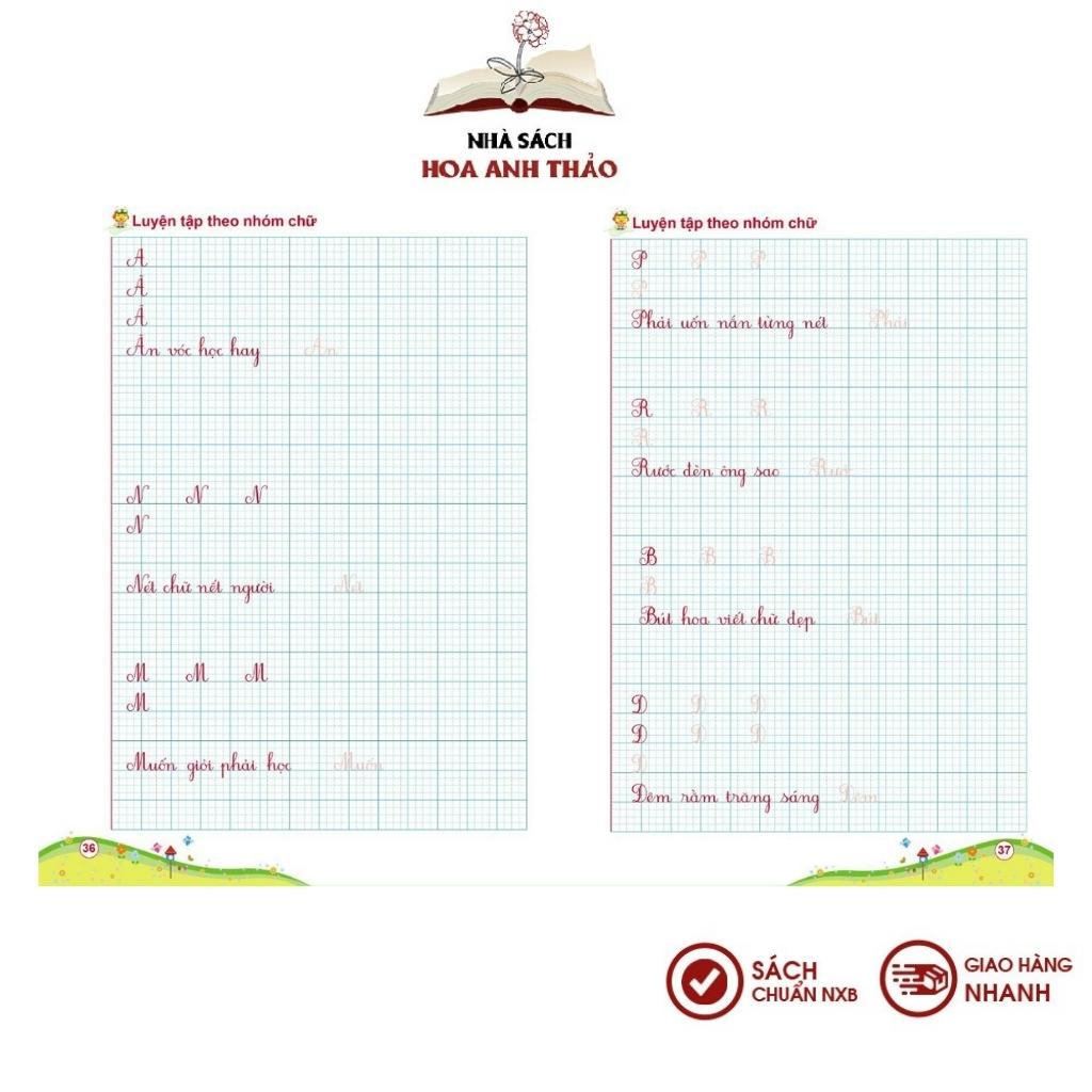Sách Luyện viết chữ cỡ nhỏ 1 ô ly theo chương trình sách giáo khoa mới