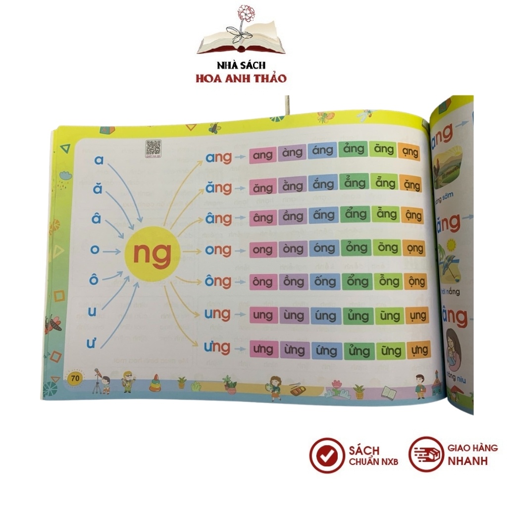 Sách - Combo Tập Đánh Vần Tiếng Việt 5.0 Và Bộ Hoa Xoay Học Chữ Cái Ghép Vần