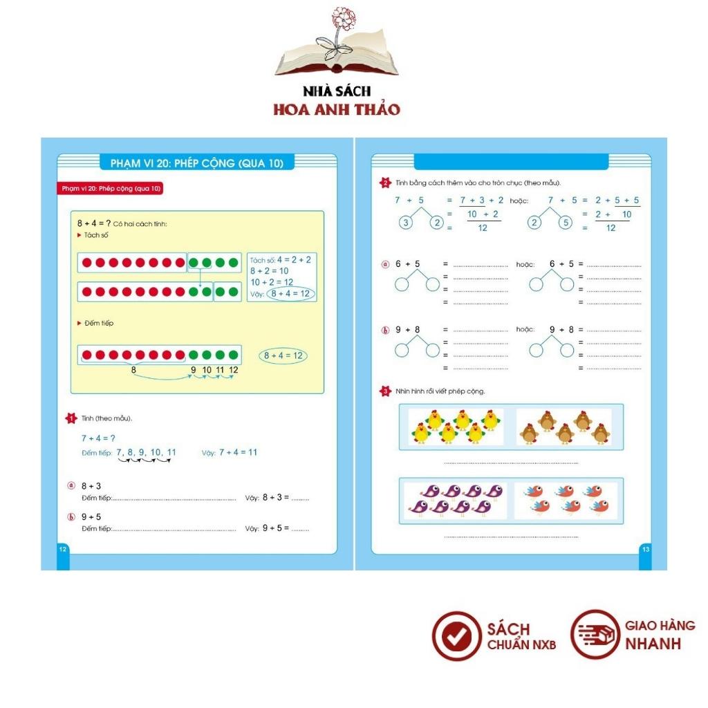 Sách Rèn Kỹ Năng Cộng Trừ Trong Phạm Vi 100 Bí quyết học giỏi cho trẻ 6 đến 7 tuổi