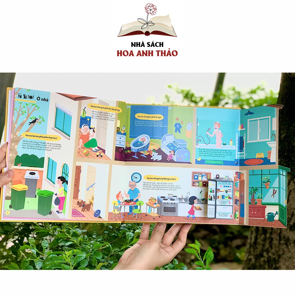 Sách - 1001 câu hỏi đáp về thế giới quanh ta Tại sao tương tác lật mở dành cho bé 4 tuổi trở lên