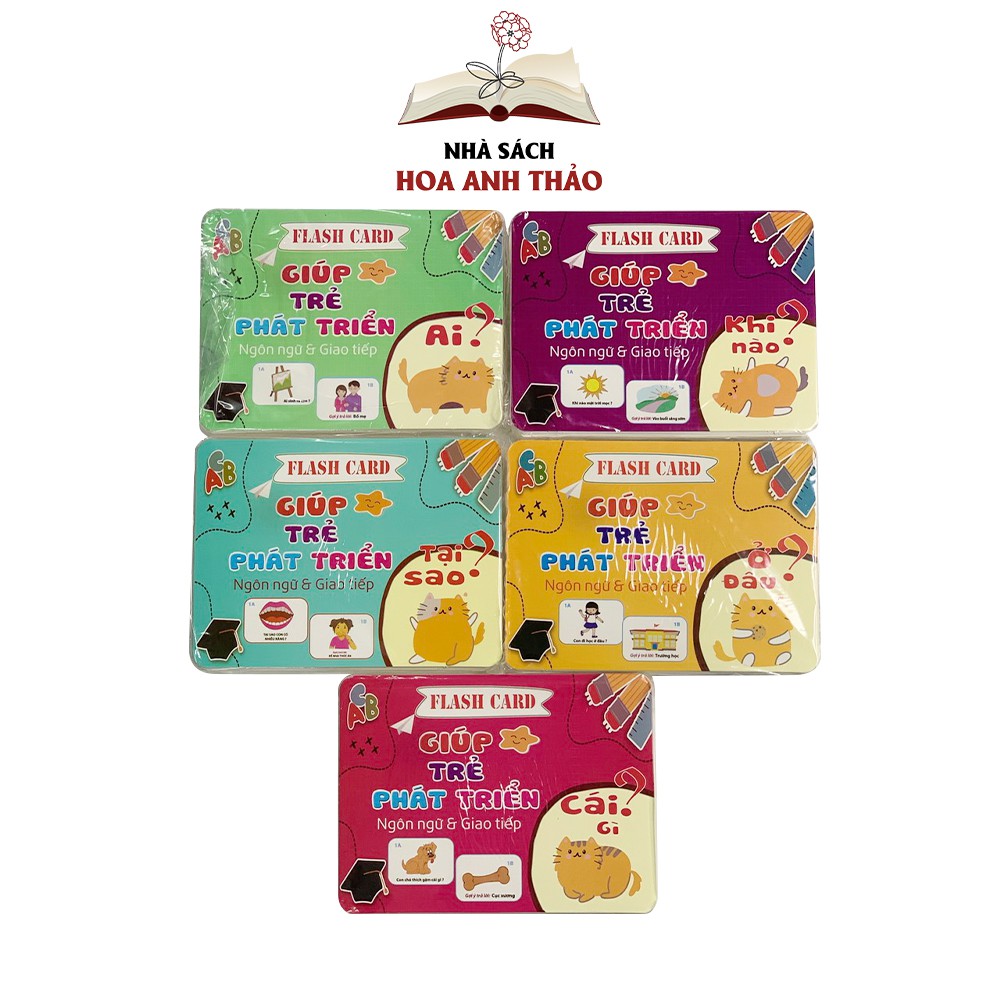 Bộ thẻ Flashcard 300 câu hỏi và trả lời Việt Hà giúp trẻ phát triển ngôn ngữ và giao tiếp