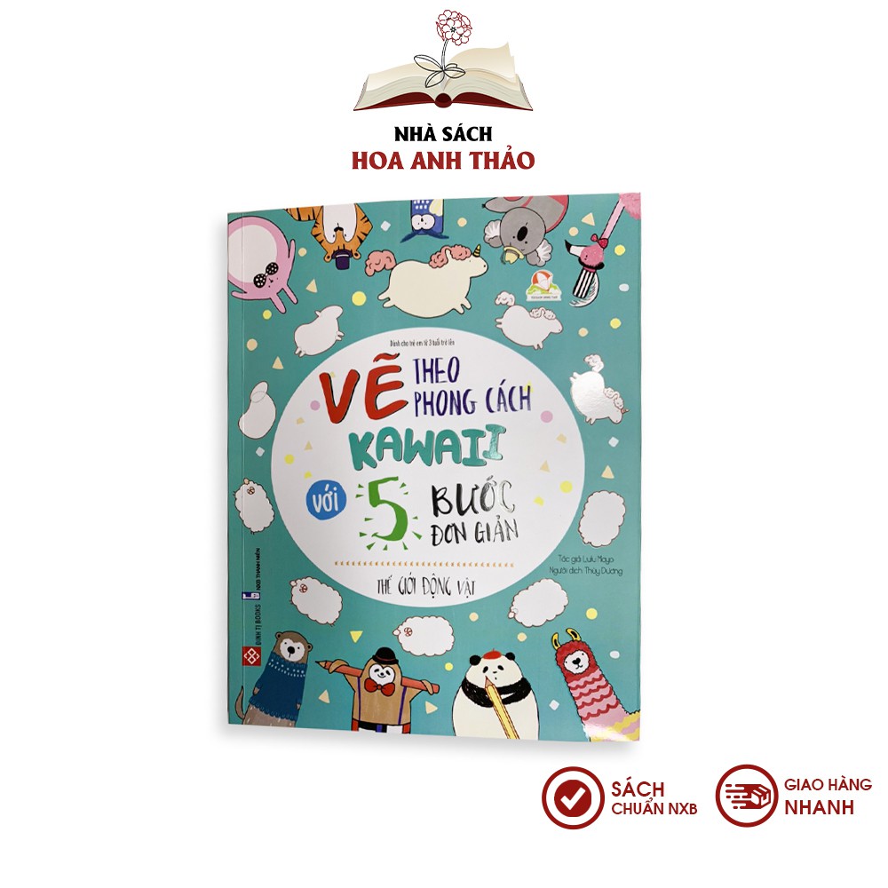 Sách Vẽ theo phong cách kawaii với 5 bước đơn giản dành cho trẻ từ 3 tuổi trở lên