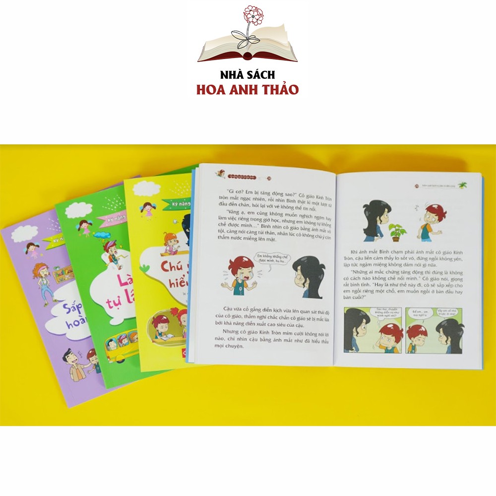 Sách Kỹ năng quản lý bản thân cho bé từ 5 đến 12 tuổi nhiều chủ đề (Bộ 8 quyển)