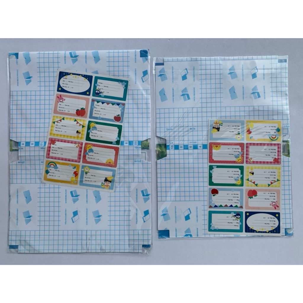 Bọc Vở Decal  (Tập 10 tờ tặng kèm nhãn vởi)