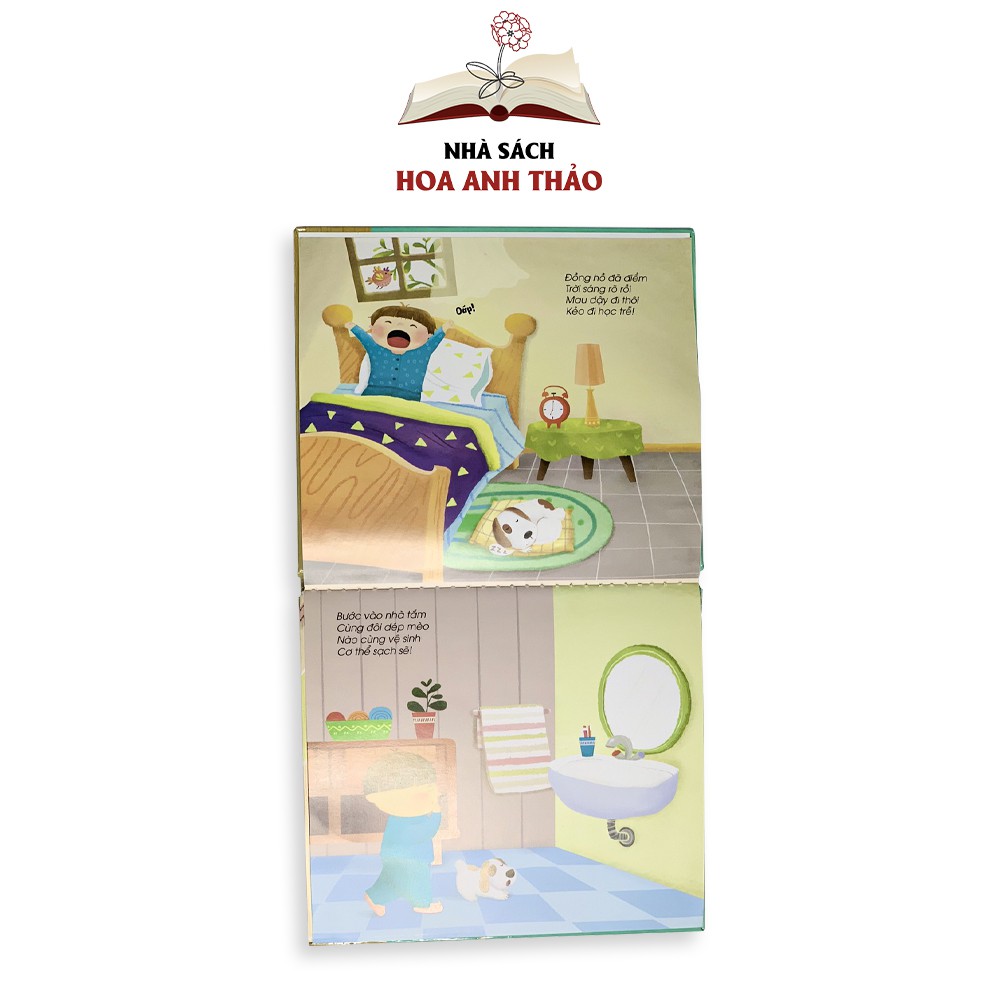 Sách tương tác - Lật mở cùng con: Làm việc nhà dễ thôi mà và Tự lập không hấp tấp (Kỹ năng đầu đời cho bé)