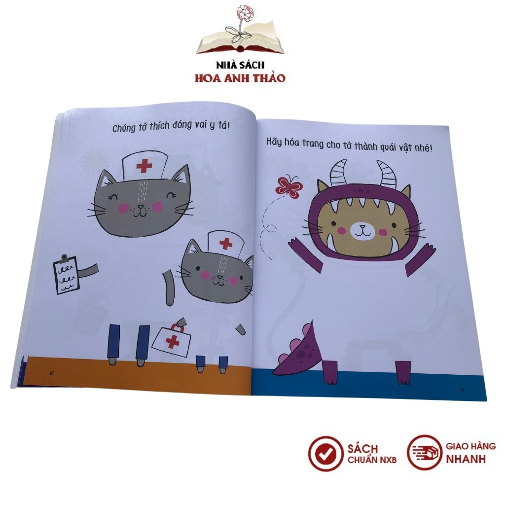 Sách - 50 Cách vẽ trang phục cho bé 3-9 tuổi - bộ 04 cuốn