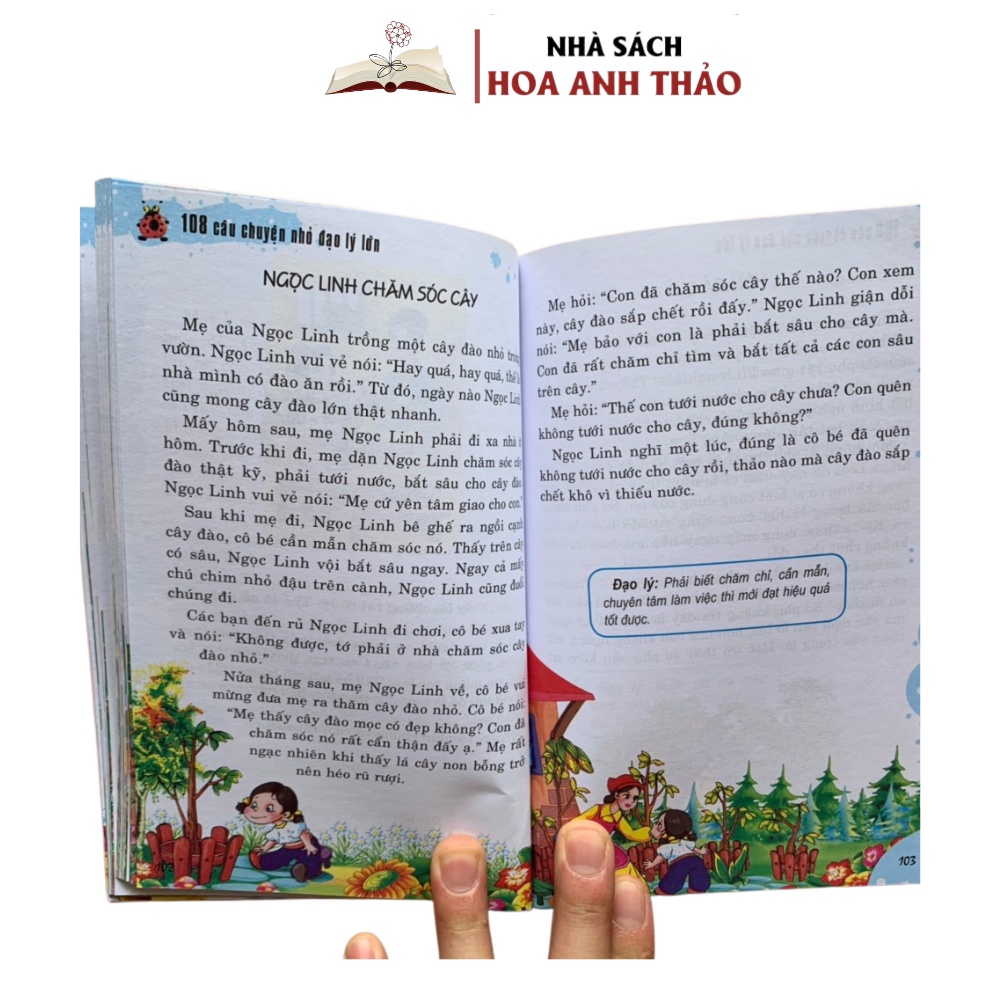 Sách - 108 câu chuyện nhỏ đạo lý lớn nuôi dưỡng tâm hồn trẻ