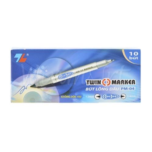 Bút Lông Dầu Thiên Long 2 Đầu Nhỏ PM -04
