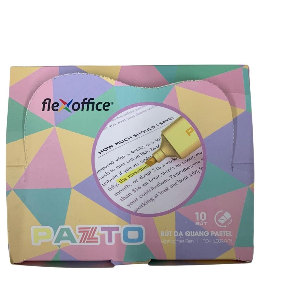 Bút dạ quang màu Pastel nét to Pazto F0-Hl009