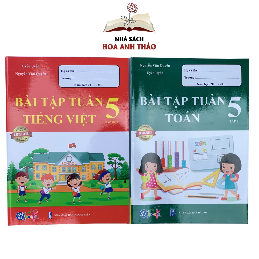 Sách - Bài tập tuần và đề kiểm tra Toán và Tiếng Việt lớp 5 học kỳ 1