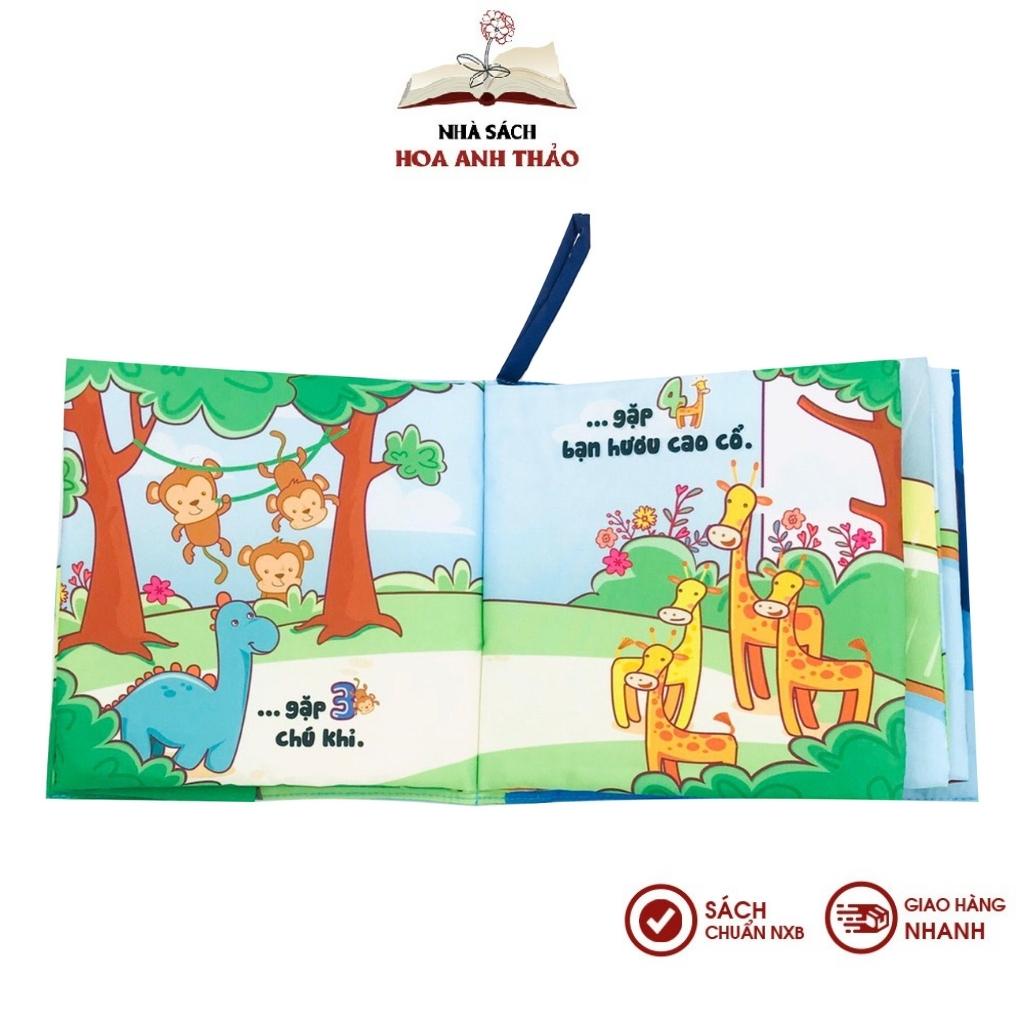 Sách vải Lalala baby đa tương tác Hành trình của Dino