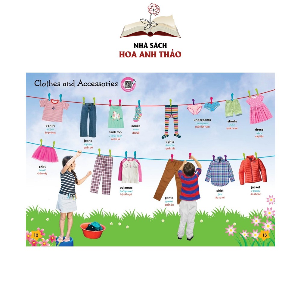 Sách Tiếng Anh cho bé Bé chinh phục tiếng anh theo chủ đề phiên bản có âm thanh